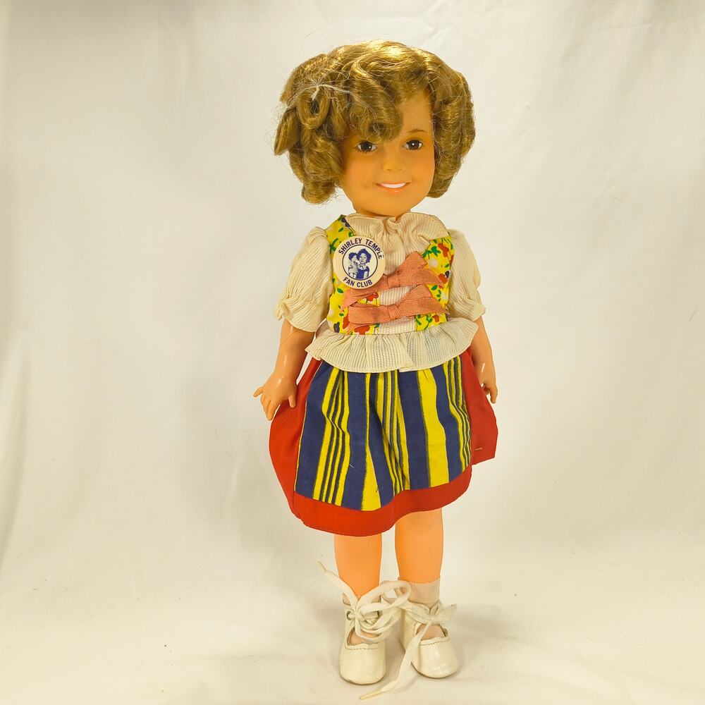 Vintage Shirley Temple Red Dress Doll 1970